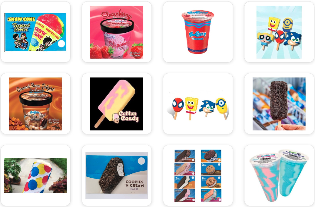 Ice cream catalog selection 2
