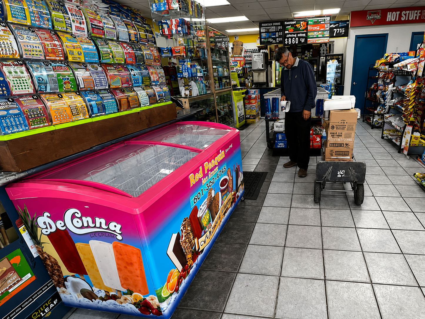 In-Store Freezer Display